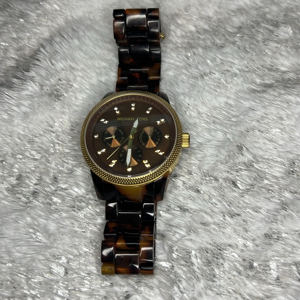 Tortoise Shell Mk Watch - image 2